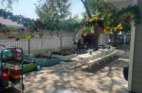 Nature Explore Certified outdoor classroom at New Horizon Academy in Boise, Idaho